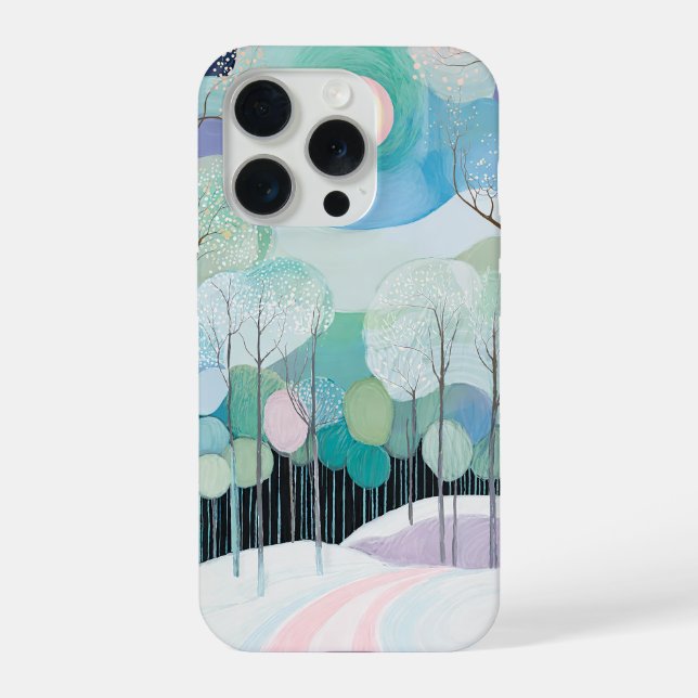 Path Under the Pastel Moon iPhone Case (Back)
