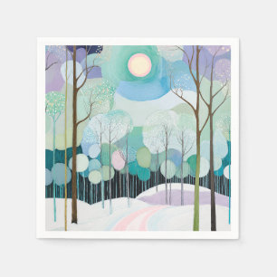 Path Under the Pastel Moon Napkins