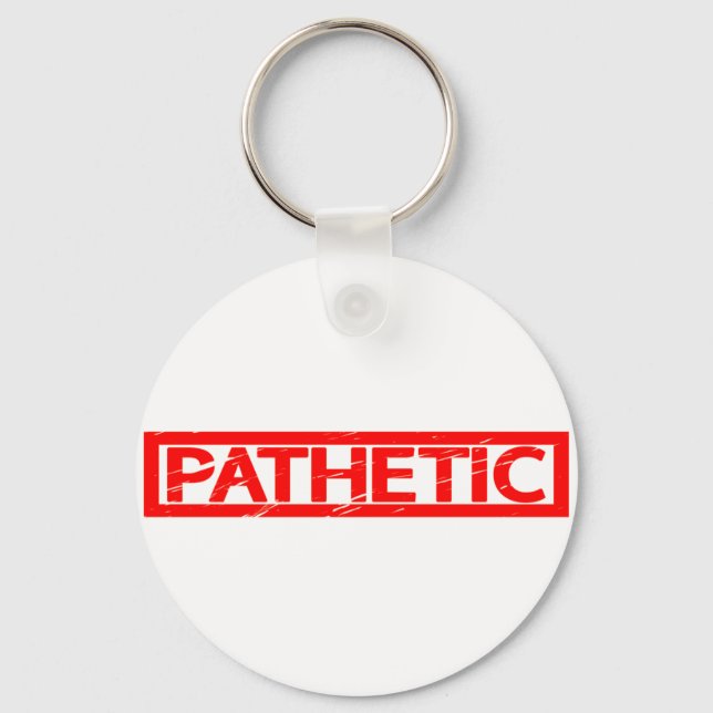 Pathetic Stamp Keychain (Front)