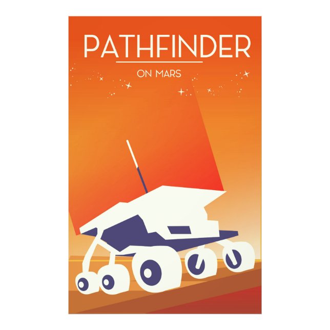 Pathfinder at Mars Space Art Photo Print (Front)