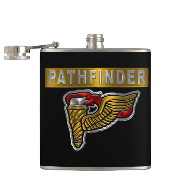 Pathfinder Badge- “Pathfinder” Flask (Opened)
