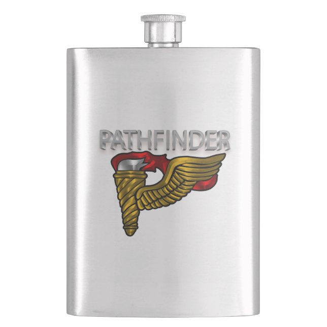 Pathfinder Badge “Pathfinder”  Flask (Front)