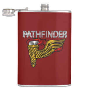 Pathfinder Badge- “Pathfinder” Red Flask