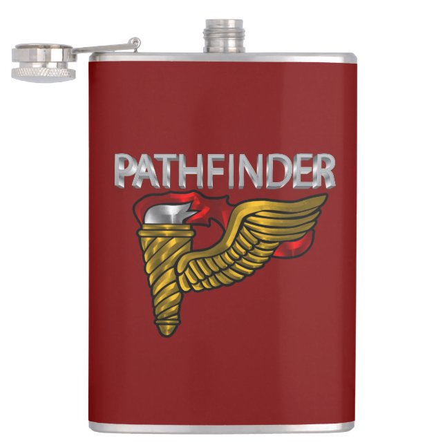 Pathfinder Badge- “Pathfinder” Red Flask (Opened)