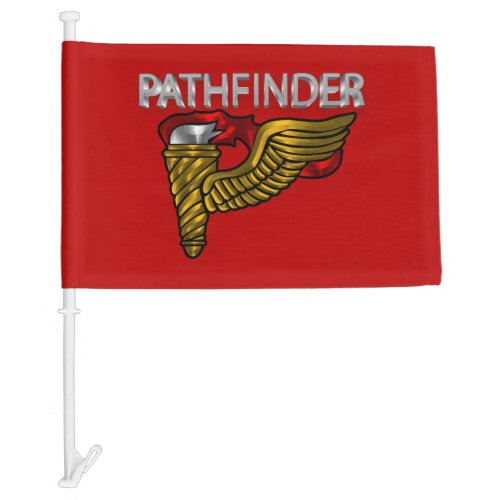 Pathfinder Badge_Pathfinder Title Red Car Flag