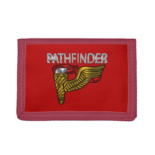 Pathfinder Badge_Pathfinder Title Red Trifold Wallet