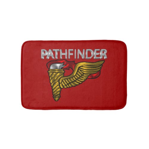 Pathfinder Badge with Pathfinder Text Bath Mat