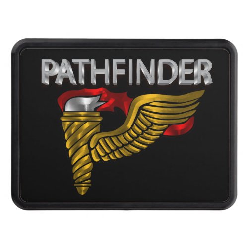Pathfinder Badge with Pathfinder Text Hitch Cover