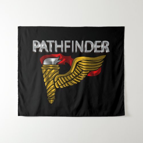 Pathfinder Badge with Pathfinder Text Tapestry