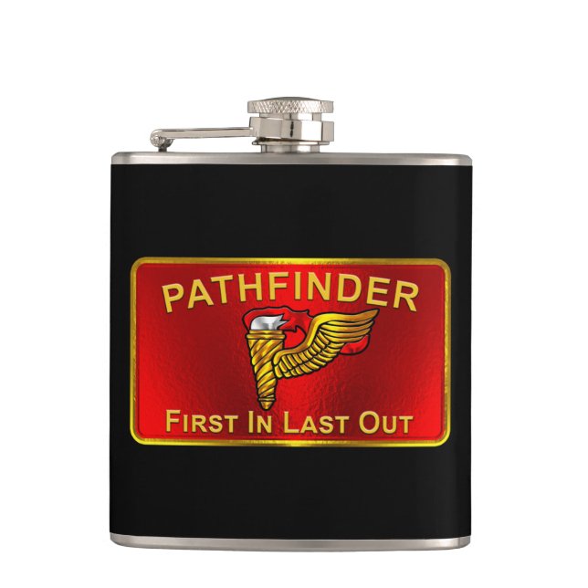 Pathfinder First In Last Out  Flask (Front)