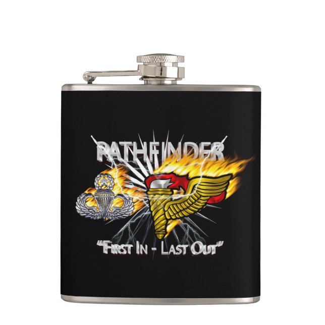 Pathfinder First In Last Out  Flask (Front)
