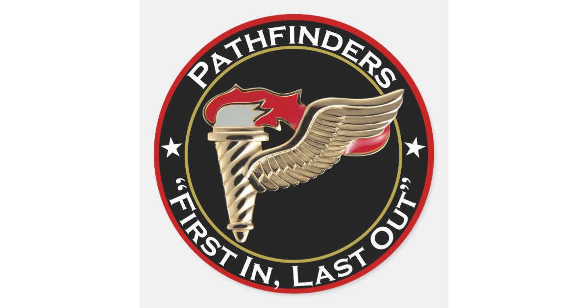 pathfinder-motto-classic-round-sticker-zazzle