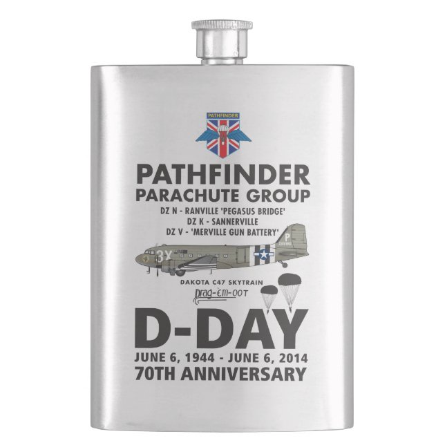 PATHFINDER PARACHUTE GROUP FLASK (Front)