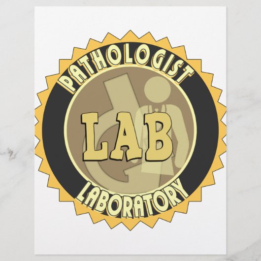 PATHOLOGIST BADGE LOGO MEDICAL LABORATORY (Front)
