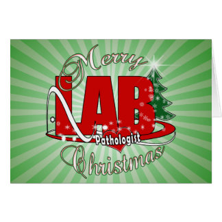 PATHOLOGIST CHRISTMAS LABORATORY CARDS