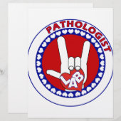 PATHOLOGIST LOGO ROUND ASL I LOVE LAB (Front/Back)