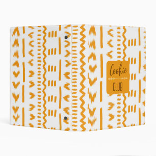 Paths Of Sun Mudcloth African Pattern In White Mini Binder