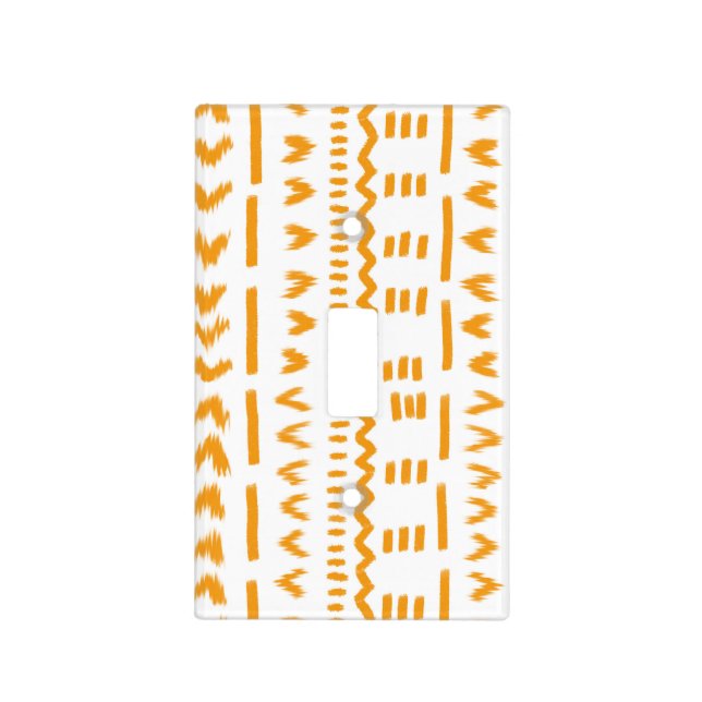 Paths Of Sun Mudcloth African Pattern Light Switch Cover (Front)