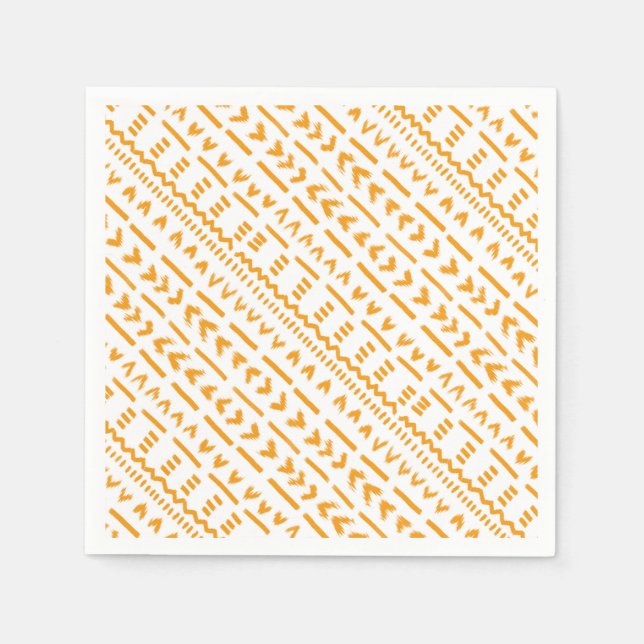 Paths Of Sun Mudcloth African Pattern Napkins (Front)