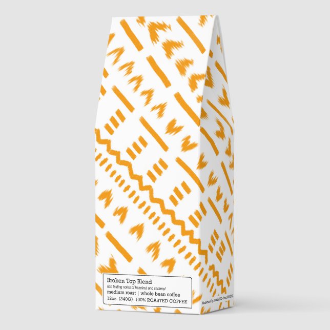 Paths Of Sun Mudcloth African Pattern Roasted Coffee (Front)