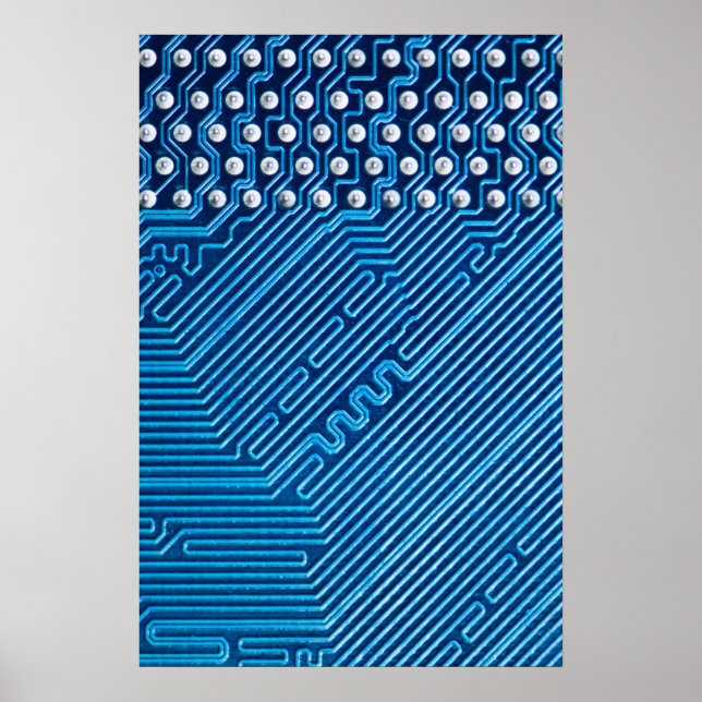 Paths on a computer plate poster (Front)