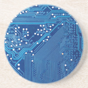 Paths on a computer plate sandstone coaster