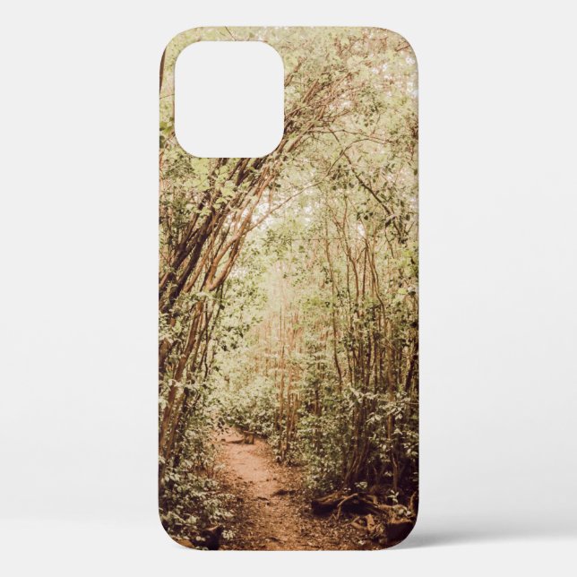PATHWAY SURROUNDED WITH TALL AND GREEN TREES Case-Mate iPhone CASE (Back)