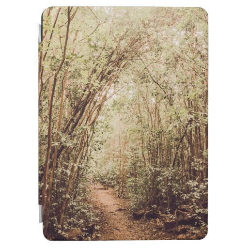 PATHWAY SURROUNDED WITH TALL AND GREEN TREES iPad AIR COVER