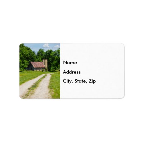 Pathway Through A Farm Address Labels