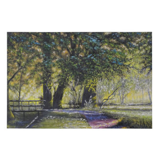 "Pathway Through The Country" Faux Canvas Print