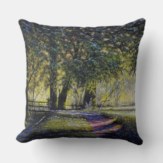 Pathway Through The Country" Throw Pillow