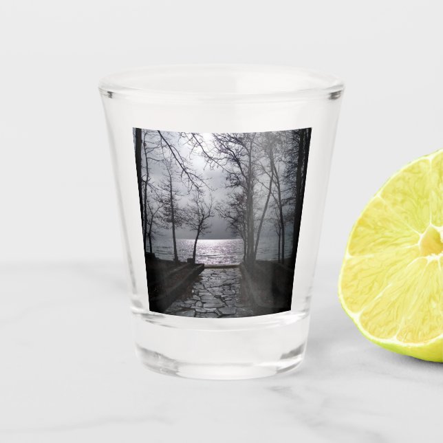 Pathway to Lake Tahoe Shot Glass (Front)