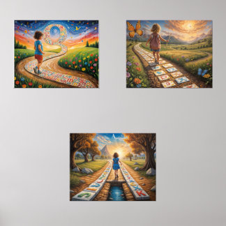 “Pathways of Discovery” Wall Art Sets
