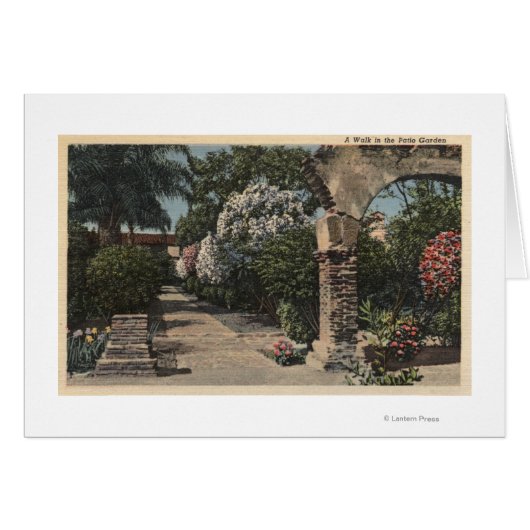 Pathways of the Patio Mission Garden Cards (Front Horizontal)