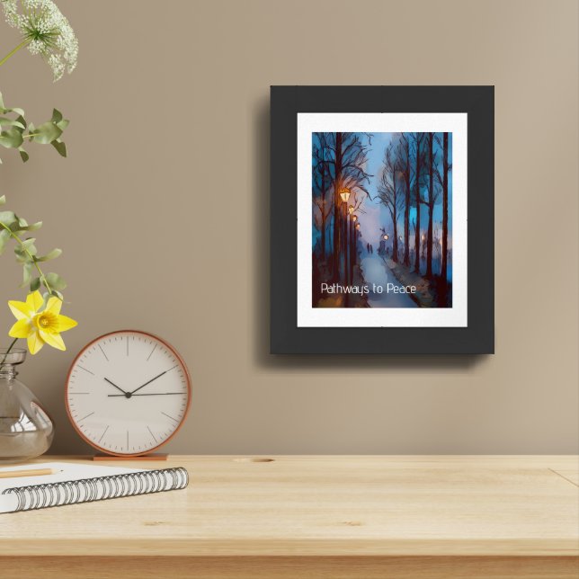 Pathways to Peace – Serene Framed Wall Art (Table Top)