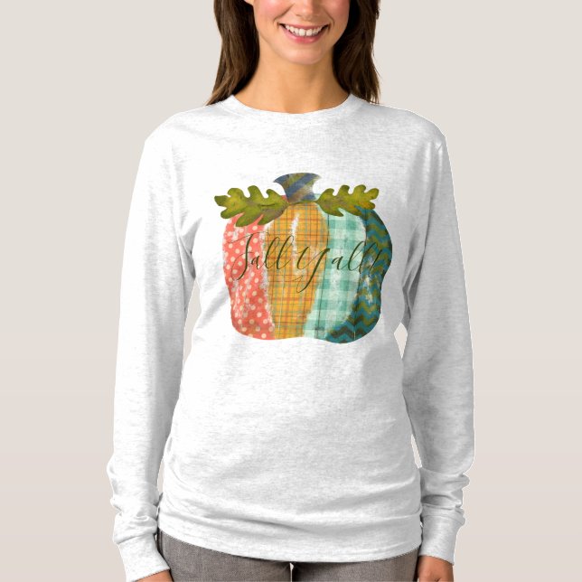 Pathwork Pumpkin | Fall Y'all! T-Shirt (Front)