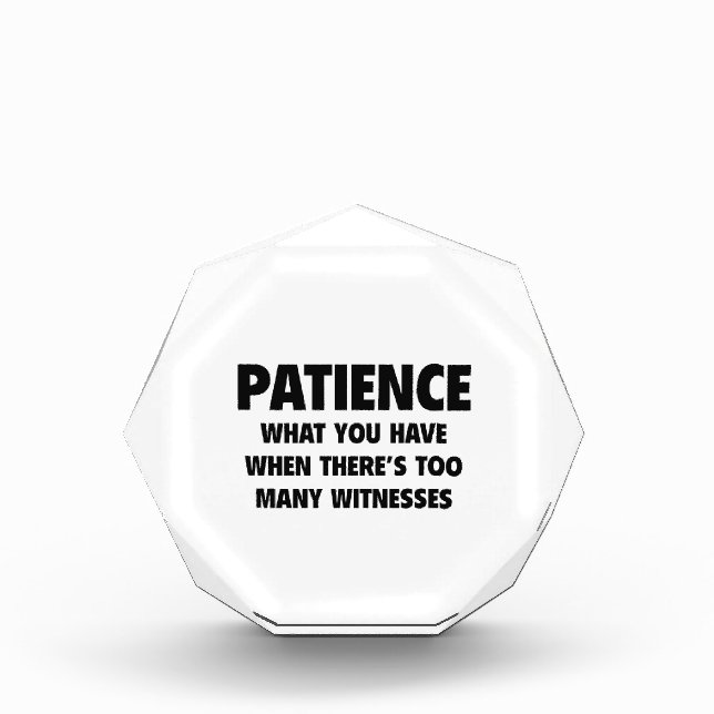Patience Award (Front)