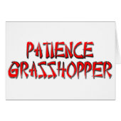 PATIENCE GRASSHOPPER (Front Horizontal)