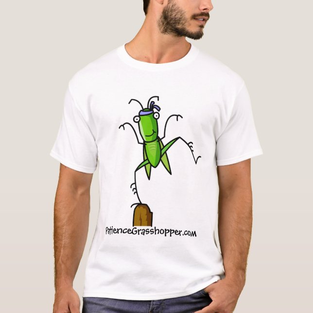 Patience Grasshopper balance T-Shirt (Front)