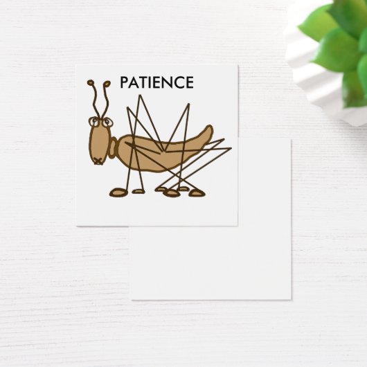 Patience grasshopper cartoon insect (Desk)