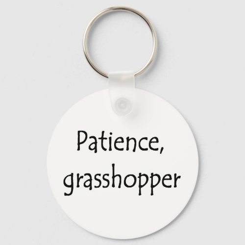 patience grasshopper keychain