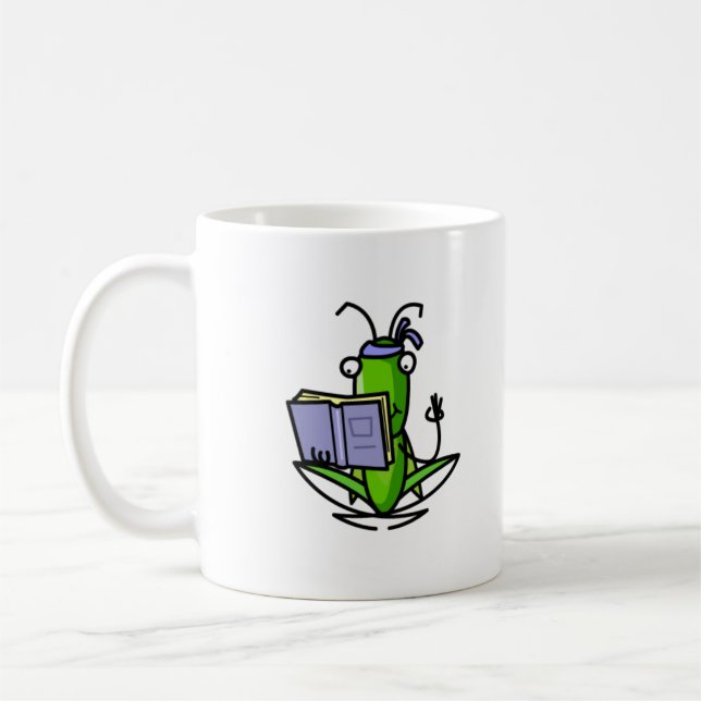 Patience Grasshopper learning mug (Left)