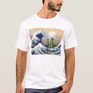 Patience Grasshopper on a boat T-Shirt