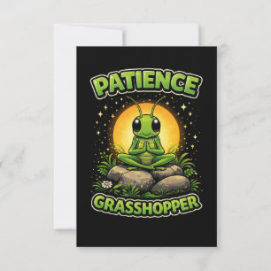 Patience Grasshopper Thank You Card