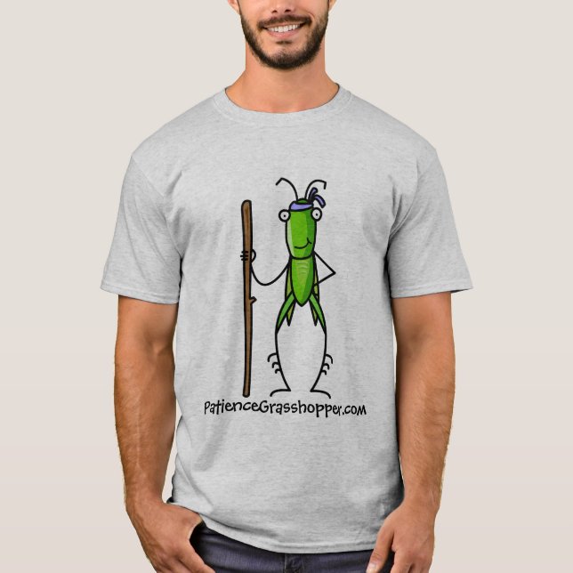 Patience Grasshopper with Staff T-Shirt (Front)