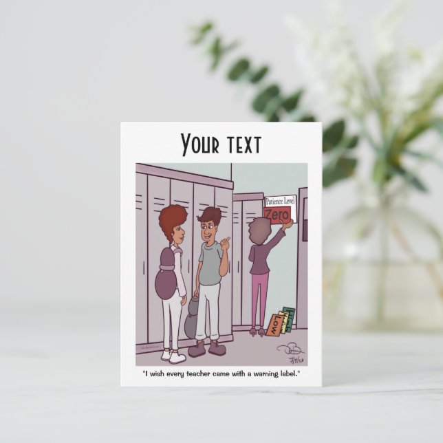 Patience Level Postcard (Standing Front)