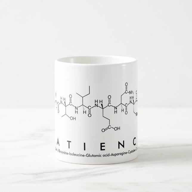 Patience peptide name mug (Center)