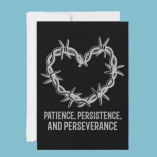 Patience, Persistence & Perseverance – Sober  Holiday Card