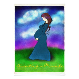 "Patience" Pregnancy Announcement Card