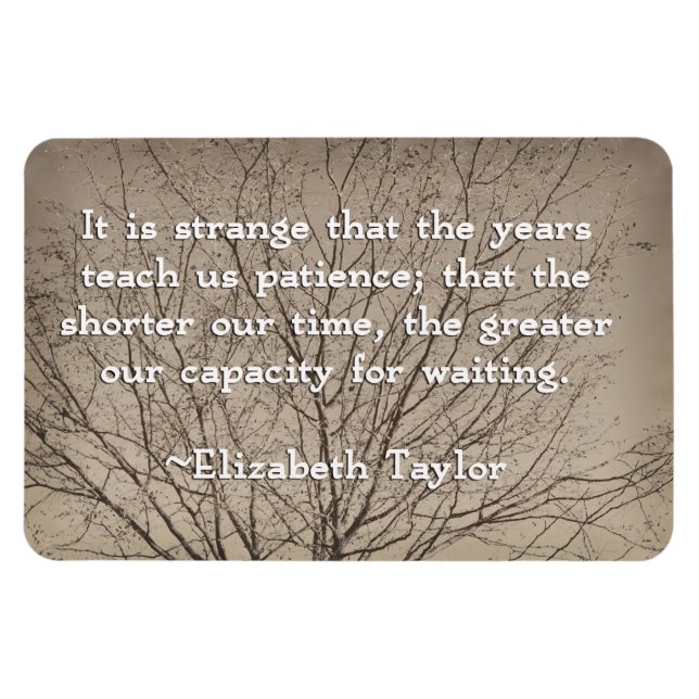Patience Quote Magnet (Horizontal)